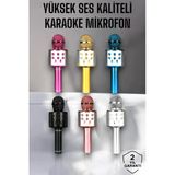 Kablosuz Bluetooth Karaoke Mikrofon Usb Aux Girişli, Yüksek Ses Kalitesi