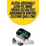 Kablosuz Bluetooth Kulaklık Çift Telefon Destekli Powerbankli Dijital Göstergeli ( Lisinya )