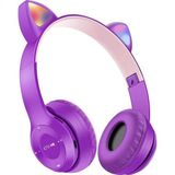 Kablosuz Bluetooth Kulaküstü Kedili Kulaklık P47M Rgb Işıklı Kedi Kulaklık