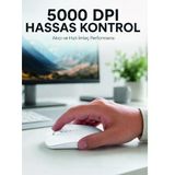 Kablosuz Bluetooth Oyuncu Mouse Sessiz Tıklama Ergonomik Wireless Fare