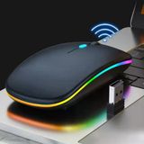 Kablosuz Bluetooth Rgb Led'li Sessiz Mouse (Fare), Şarj Edilebilir, Ergonomik Tasarım