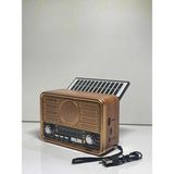 Kablosuz Bluetooth USB Radyo Müzik Çalar, Portatif ve Şık Tasarım - Ahşap - Ceviz