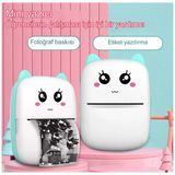 Kablosuz Bt İle Mini Cep Yazıcı Fotoğraflar, Makbuzlar, Notlar, Not Etiketleri İçin Mürekkepsiz Yazdırma İos Android Uyumlu