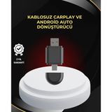 Kablosuz Carplay ve Android Auto Dönüştürücü - Usb-A & Type-C Girişli Akıllı Adaptör - Lisinya