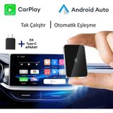 Kablosuz Carplay Yeni Tasarım Mini Kablosuz Carplay Usb Ve Type-c Uyumlu Araç Multimedya Adaptörü Diğer