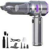 Kablosuz El Süpürgesi – 4'ü 1 Arada Mini Vakum, LED Ekranlı, Üfleme Özellikli, Fırçasız Motorlu, Araba ve Ev Temizliği Için Taşınabilir Şarjlı Süpürge - Sarı