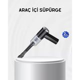 Kablosuz El Süpürgesi – Araç İçi Temizlik İçin 5500Pa Güçlü Emiş, Usb Şarjlı Mir94061751
