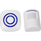 Kablosuz Ev Güvenlik Alarmı, Giriş Alarmı, Ziyaretçi Kapı Zili, 1 Plug-In Alıcı ve 1 Pır Hareket Sensörü, Alarm Sistemi, Yüksek Kaliteli Ses ve Led, 3