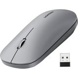 Kablosuz Fare, 2,4 Ghz USB Bağlantısı, Maks. 4000 Dpi, 18 Ay Pil Ömrü. Pc, Mac, Dizüstü Bilgisayar, Windows 11, 10, 8.1, 7, Macos, Linux ile Uyumlu (Gri)