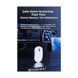 Kablosuz Gaming Mouse 12800 Dpı 3 Modlu Bluetooth 2.4g USB Kablolu 1000Hz Raporlama Hızı 67G Ultra Hafif 6 Tuş 300MAH Şarjlı Ofis Oyuncu Mouse | Ajazz NJ07 (Siyah - NJ07)