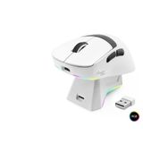 Kablosuz Gaming Rgb Mouse Şarj Standlı - Beyaz Mf1216w