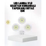 Kablosuz Gün Işığı 3’lü LED Spot Lamba Kumandalı - Lisinya - 1,20 m