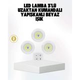 Kablosuz Gün Işığı 3’Lü Led Spot Lamba Kumandalı P198775s160