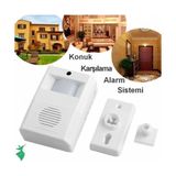 Kablosuz Hareket Sensörlü Konuk Karşılama Kapı Alarm Sistemi Seti ( Lisinya ) - 001-Renkli