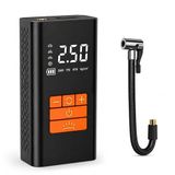 Kablosuz Hava Pompası 6000 mAh Şarjlı Dijital Ekranlı Lastik Şişirme Kompresörü, Otomatik Basınç Ayarlı, LED Işıklı, Araç Bisiklet Motor Top için Taşınabilir Mini Kompresör