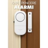 Kablosuz Kapı Pencere Alarmı Pilli Uzun Ömürlü Hırsız Güvenlik Cihazı Alarm Sistemi (1)