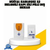 Kablosuz Kapı Zili Kolay Kurulumlu Modern Kullanım - 10 cm