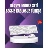 Kablosuz Klavye Mouse Takımı - Ergonomik, Sessiz Tasarruflu