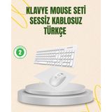 Kablosuz Klavye ve Mouse Seti - Ergonomik Tasarım, Sessiz Kullanım, Geniş Uyumluluk