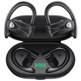 Kablosuz Kulaklıklar 4 Mikrofonlu Şeffaf Çağrı Bluetooth Kulaklıklar Kablosuz Şarj Kutusu Stereo Bas Ses 60H Çalma Süresi Kulak Üstü Kulaklık Spor Koşu Egzersizi, Spor Salonu için Kulak Kancalı LED