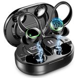 Kablosuz Kulaklıklar, Bluetooth 5.4 Kulaklık Sporları, ENC Gürültü Önleyici Mikrofonlu 50H Çalma Kulak Üstü Tomurcukları, Kulak Kancalı Derin Bas Spor Kulaklıkları, Spor Salonu Koşu Egzersizi için IP7