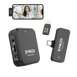 Kablosuz Lavalier Mikrofon, SYNCO G1 Kablosuz Mikrofon Verici Alıcı, Lightning ve Tip C Adaptörlü Akıllı Telefon PC Dizüstü Bilgisayar Video Çekimi