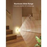 Kablosuz Led Cabinet Şarjlı Sensörlü Gece Led Lambası Sarı Beyaz B79