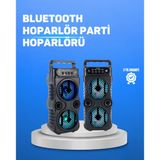 Kablosuz Led Işıklı Bluetooth Hoparlör – Fm Radyolu, Mikrofon Girişli Mir23757202