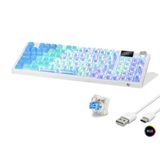 Kablosuz Mekanik Klavye Rgb Blue Switch 95 Tuş - Beyaz Mf1705m