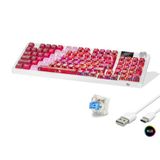 Kablosuz Mekanik Klavye Rgb Blue Switch 95 Tuş - Kırmızı Beyaz Mf1705r