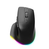 Kablosuz Mouse Bluetooth 5.0/4.0 + 2.4g Ergonomik Şarjlı Sessiz RGB Mouse Modern Tasarım Işıklı