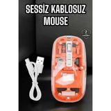 Kablosuz Mouse Fare 5.0 Bluetooth Bağlantılı USB Girişli - Çok Renkli