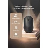 Kablosuz Mouse Usb Alıcılı Fare TM22 Siyah