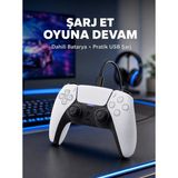 Kablosuz Oyun Kolu Ps5 Uyumlu Ergonomik Tasarım ve Hassas Kontrol Yeni Nesil - Renkli