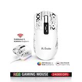 Kablosuz Oyuncu Mouse 24000 Dpı 1000Hz Rgb Şarj İstasyonlu Dijital Göstergeli Gaming Mouse