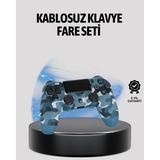 Kablosuz Ps4 Controller Çift Motorlu Dayanıklı Gamepad - 1. Kol Oyun Konsolu - Renkli