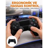 Kablosuz Ps4 Oyun Kolu – Çift Titreşimli Motor Uzun Pil Ömrü ve Hassas Kontrol - HPSBYI1380-4