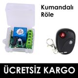 Kablosuz RF Uzaktan Kumandalı Röle Kartı 433 Mhz