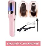 Kablosuz Saç Kırığı Alma Makinesi Pembe Metal Plaka Yüzeyi ile Düzleştirme İşlevi