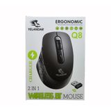 Kablosuz, Şarj Edilebilir 5 Tuşlu Bilgisayar Faresi (Q8) - Kablosuz Mouse