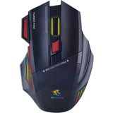 Kablosuz, Şarj Edilebilir 7 Tuşlu Oyuncu Bilgisayar Faresi (Q1) - Kablosuz Mouse - Çok Renkli