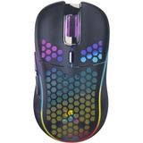 Kablosuz, Şarj Edilebilir 7 Tuşlu Oyuncu Bilgisayar Faresi (Q2) - Kablosuz Mouse - Siyah