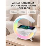 Kablosuz Şarjlı Bluetooth Hoparlör ve Gece Lambası – Nfc, Fm Radyo, Rgb Işık Midastech - Çok Renkli