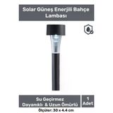 Kablosuz Su Geçirmez Dayanıklı Şık Solar Güneş Enerjili Bahçe Lambası Plastik Saplama 30cm 1 Adet