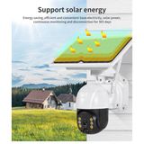 Kablosuz Uygulamalı Gece Görüşlü Solar Güneş Enerjili Kamera Akıllı Dış Mekan Güvenlik Kamerası ( Li
