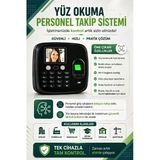 Kablosuz-Wifi Kartlı Yüz Okuma Personel Takip-Maaş Puantaj Programı - (10 Kart Dahil