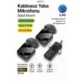 Kablosuz Yaka Mikrofonu Type-c Android & Apple Uyumlu iPhone Stüdyo Mikrofonu İçin Ses Video Canlı Yayın Oyun
