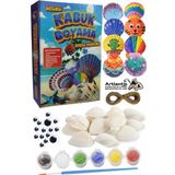 Kabuk Boyama Seti 1 Paket Deniz Kabuğu Midye Boyama Shell Painting Sanatsal Hobi Boyama Seti Akrilik Boya Fırça