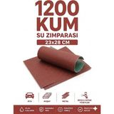 KACAR 23X28CM Su Zımparası - Oto, Ahşap ve Metal Için Hassas Astar ve Yüzey Zımparası - 1200 Kum