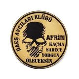 KAÇMA SADECE YORGUN ÖLECEKSİN Deri PEÇ - Arma - Askeri Patch